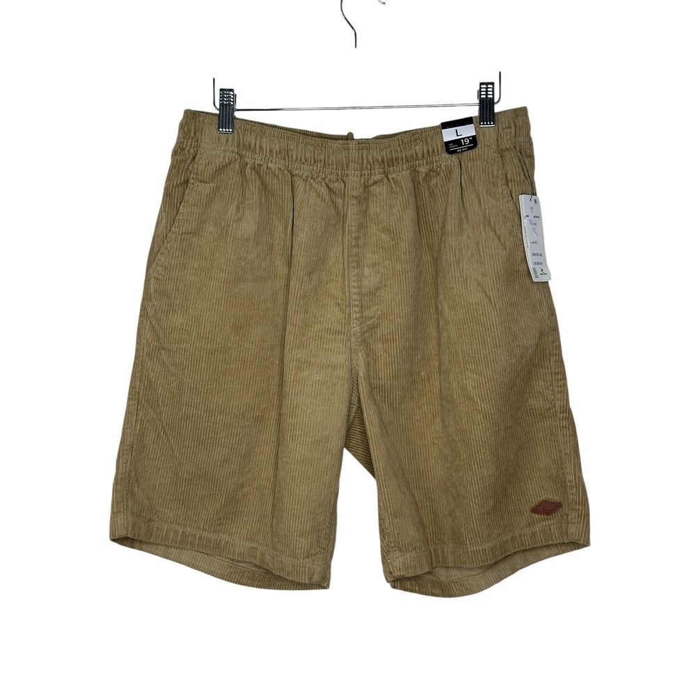 Rip Curl Cord Volley Shorts Large Dark Khaki Corduroy OG Fit 19" 026MWS NEW
